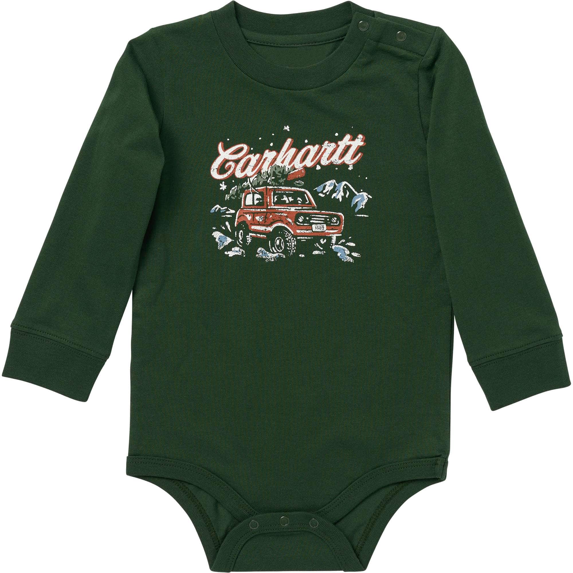 Carhartt Boys' Long Sleeve Holiday Bodysuit (Baby)
