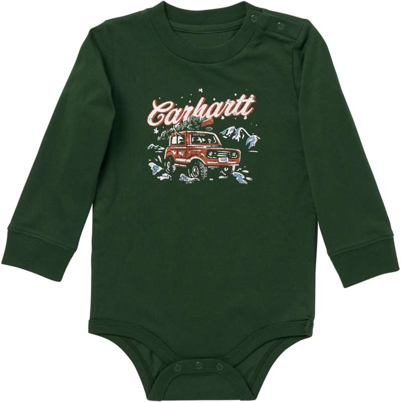 Carhartt  Mountain View Boys' Long Sleeve Holiday Bodysuit (Baby)