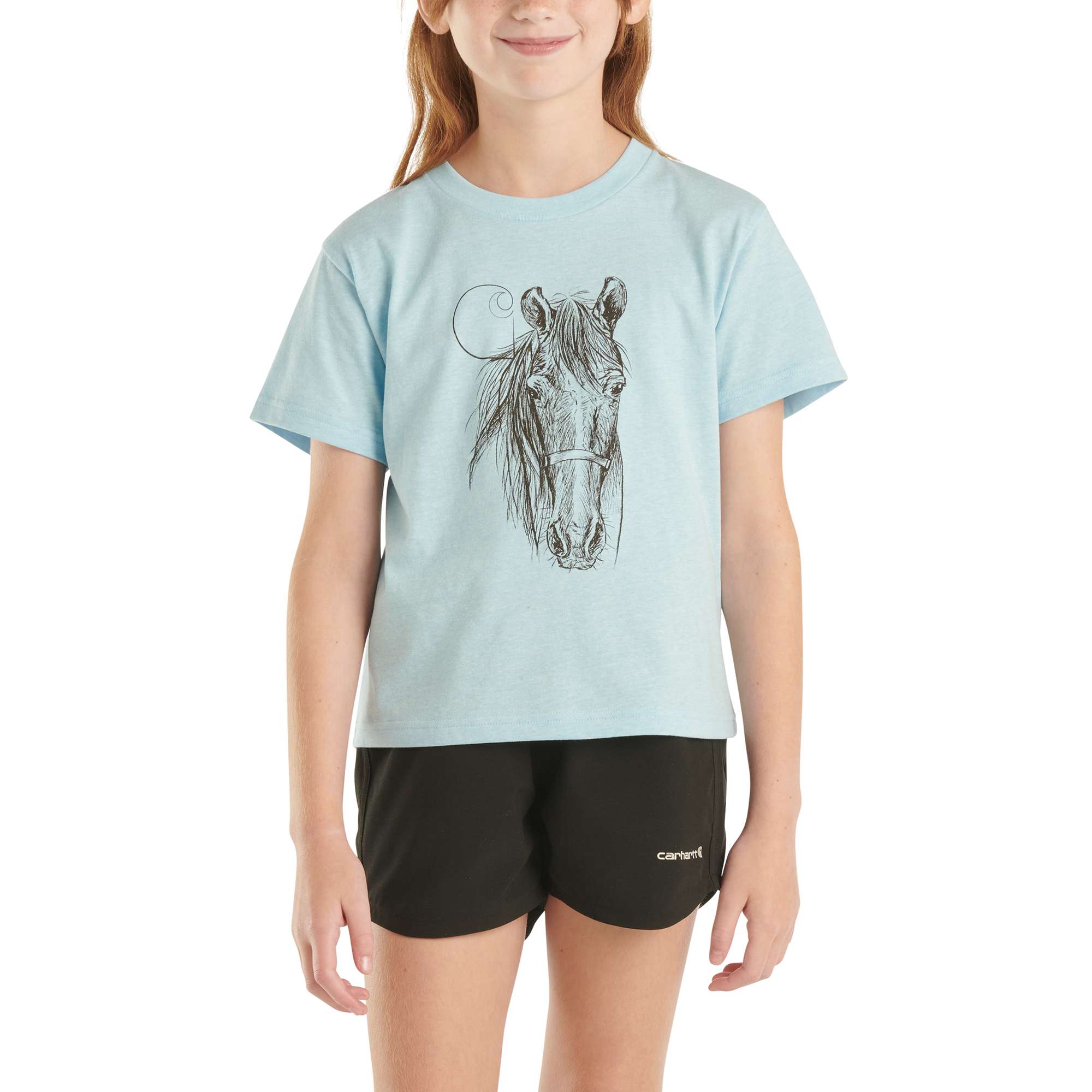 Carhartt Girls' Short-Sleeve Horse T-Shirt (Toddler/Child/Youth)