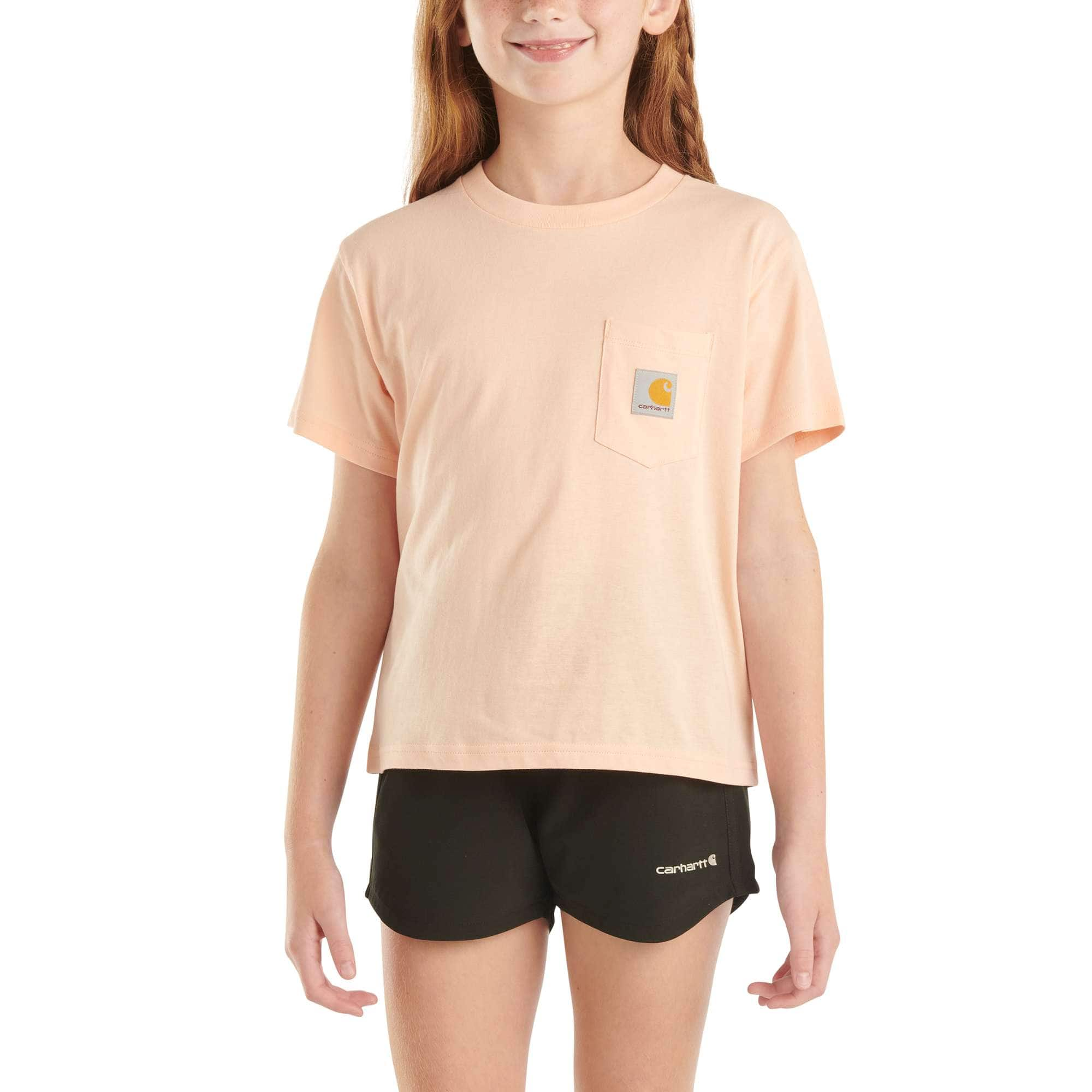 Girls' Short-Sleeve Deer Pocket T-Shirt (Child/Youth)