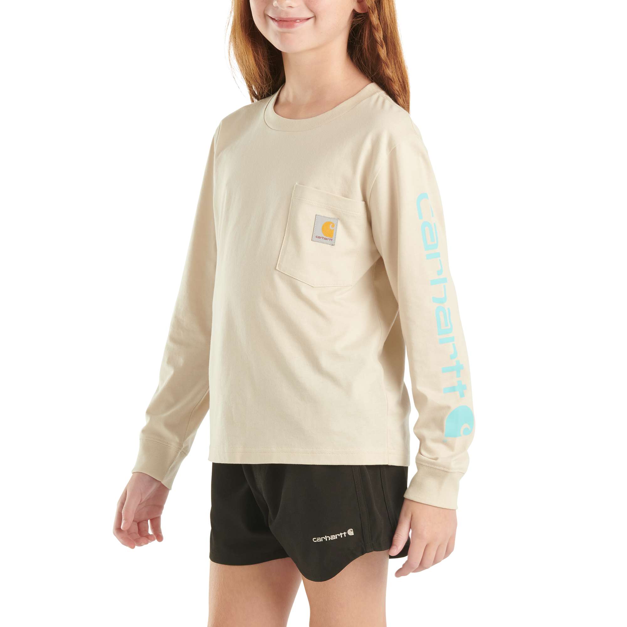 Carhartt Girls' Long Sleeve Pocket T-Shirt (Toddler/Child/Youth)