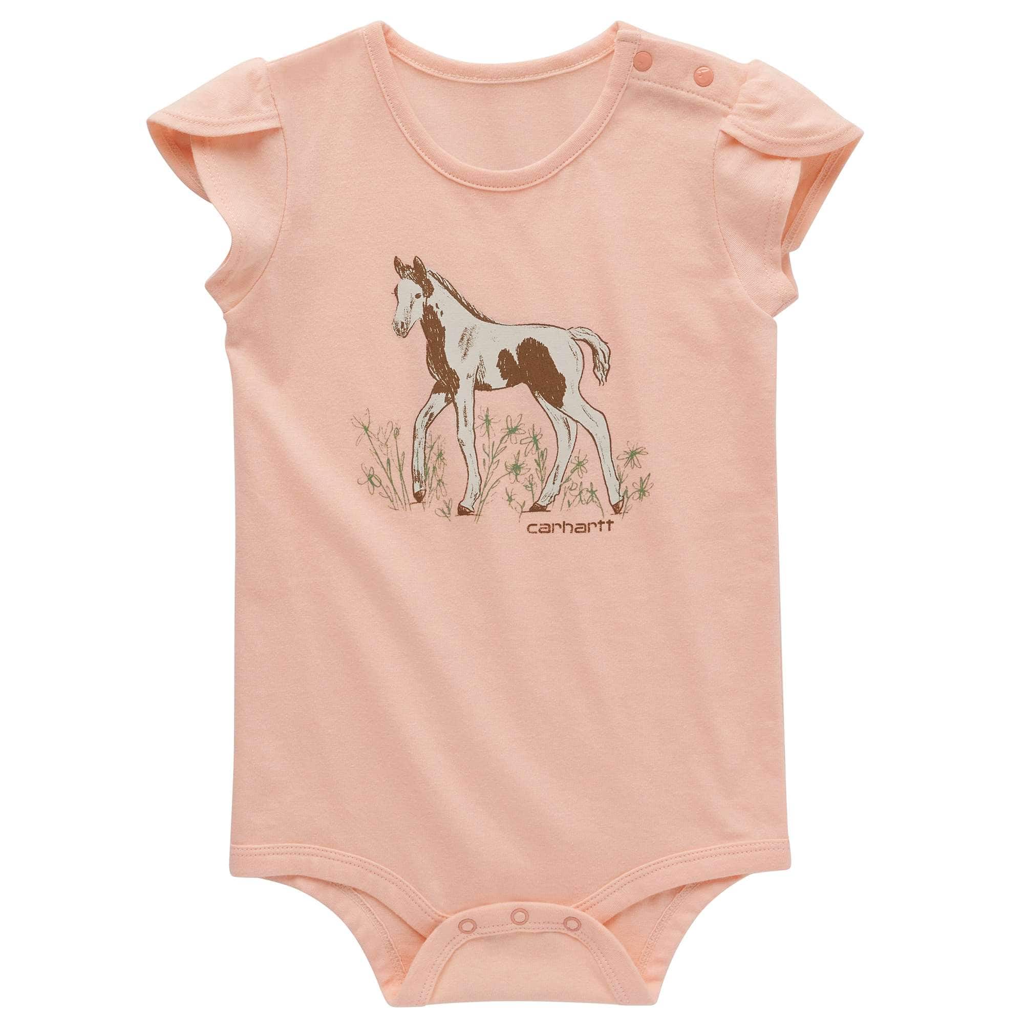 Girls' Petal Sleeve Foal Bodysuit (Infant)