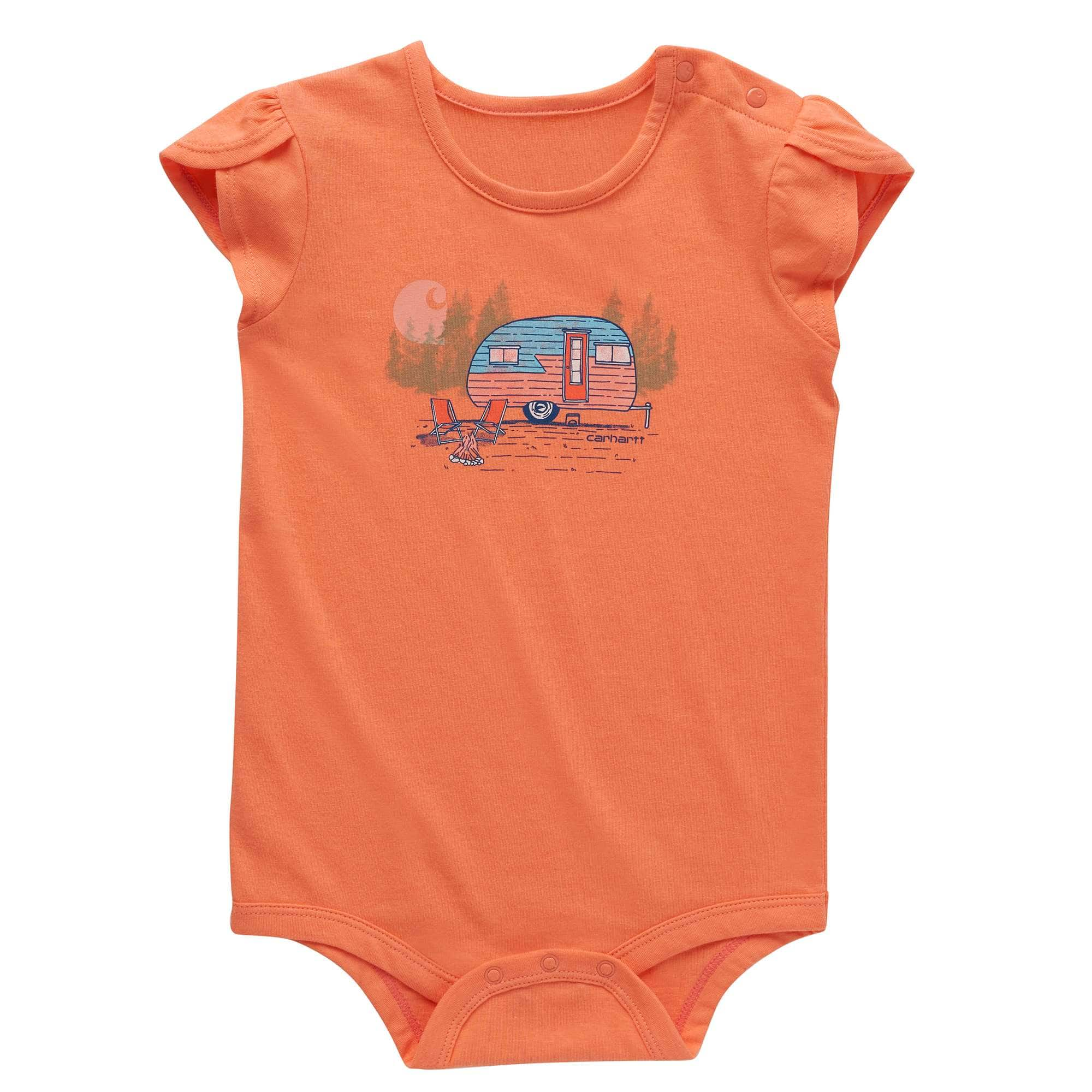 Girls' Petal Sleeve Camper Bodysuit (Infant)