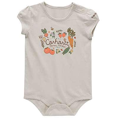 Carhartt Infant girl Malt Girls' Short-Sleeve Farmers Market Bodysuit (Infant)