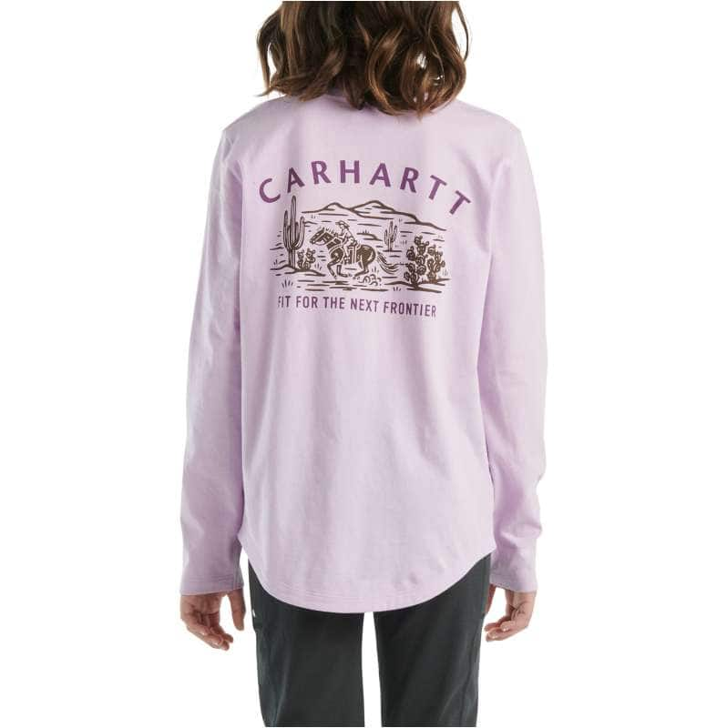 Carhartt  Violet Haze Girls Long-Sleeve Frontier T-Shirt (Toddler/Child/Youth)