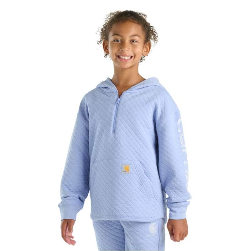 Carhartt  Fresh Lavender Girls' Long Sleeve Quilted Graphic Sweatshirt (Child/Youth)