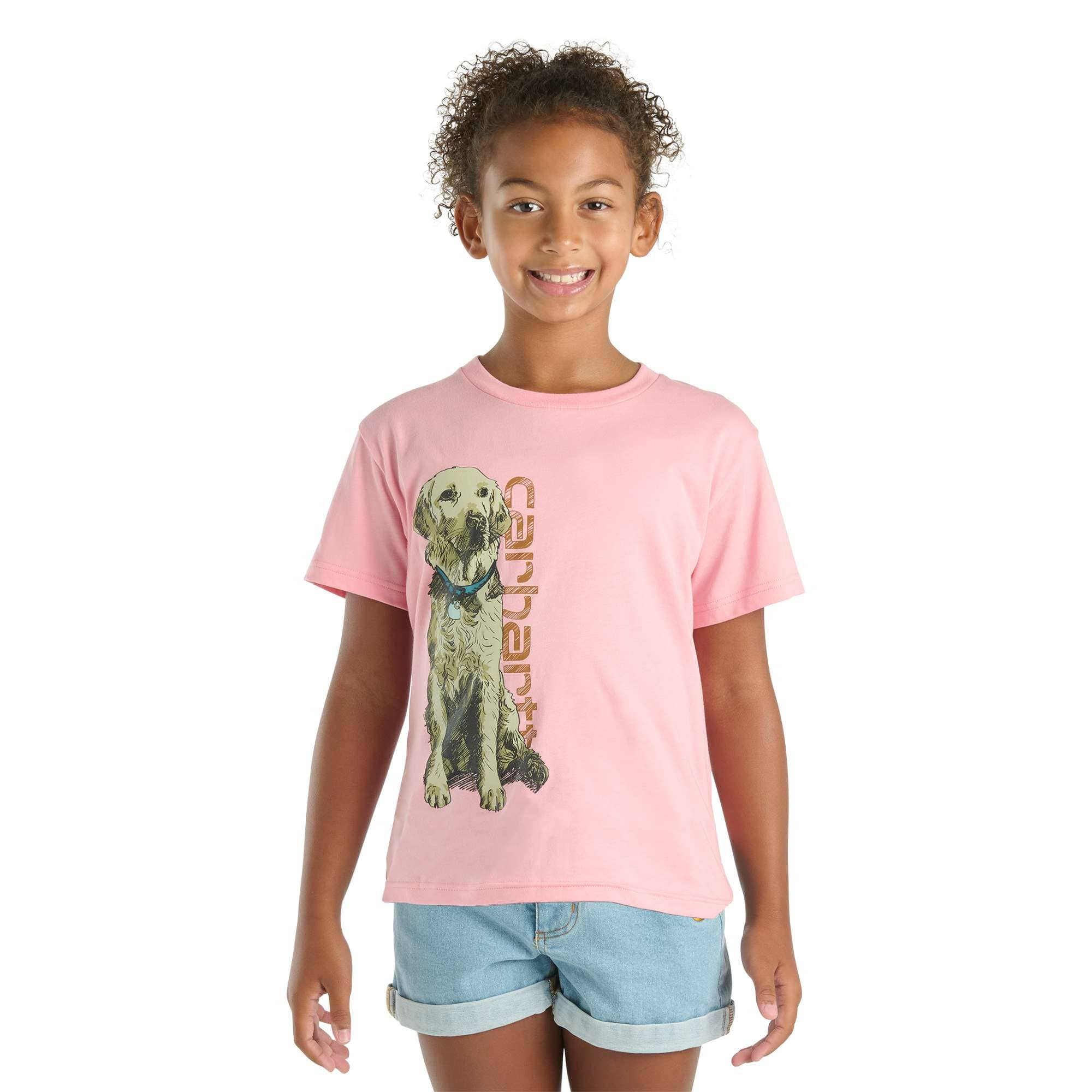 Additional thumbnail 1 of Girls' Short Sleeve Dog T-Shirt (Toddler/Child/Youth)