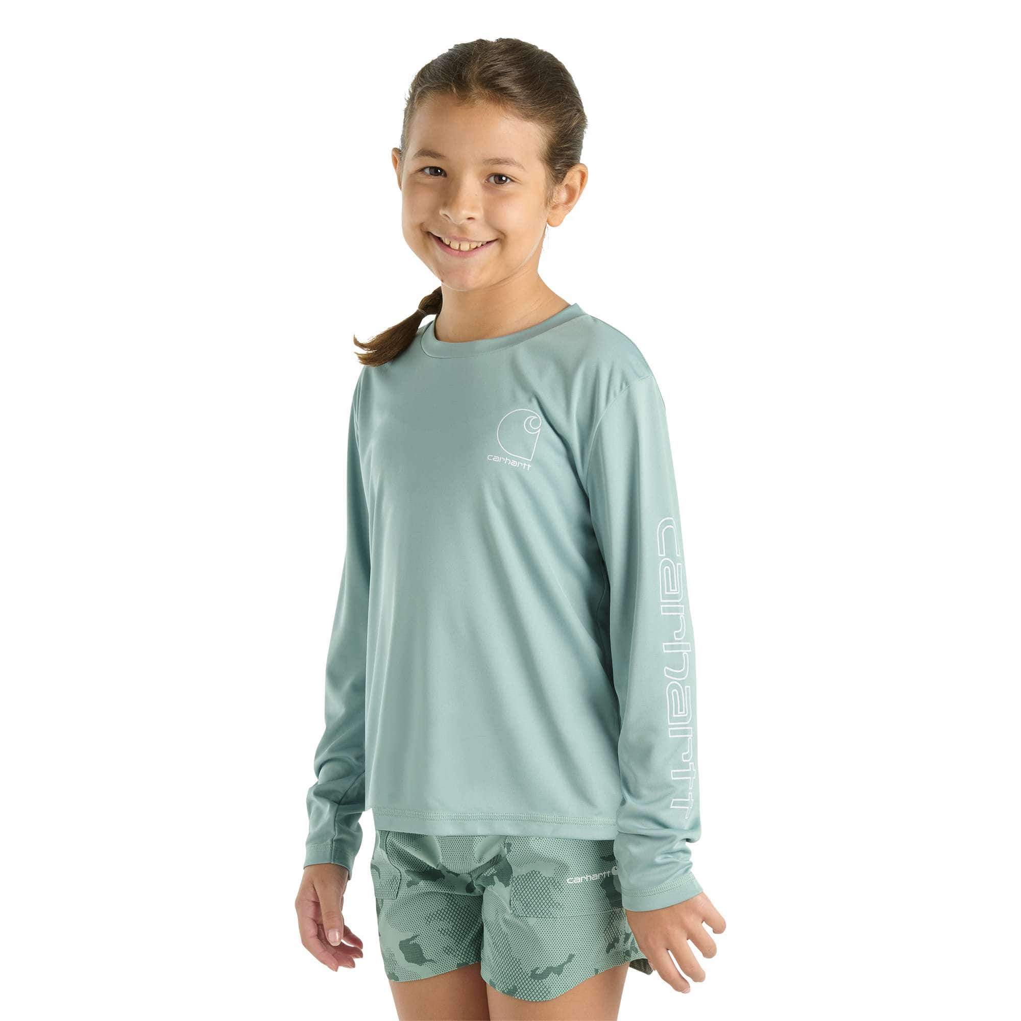 Additional thumbnail 1 of Girls' Force Sun Defender™ Long Sleeve T-Shirt (Toddler/Child/Youth)