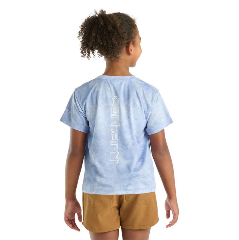 Carhartt  Lavender Girls' Force Sun Defender™ Short Sleeve T-Shirt (Toddler/Child/Youth)