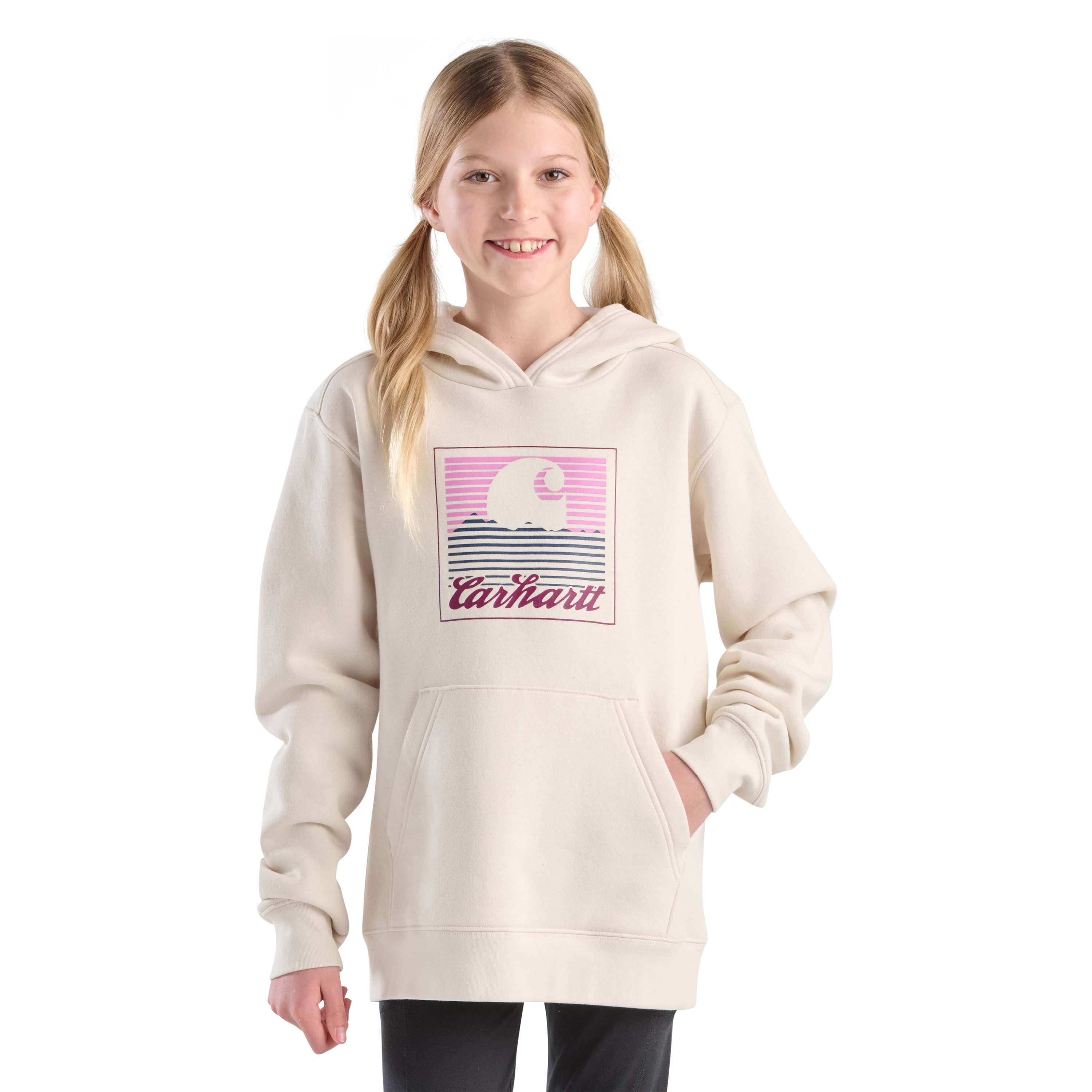 Additional thumbnail 1 of Girls' Long Sleeve Graphic Sweatshirt (Toddler/Child/Youth)