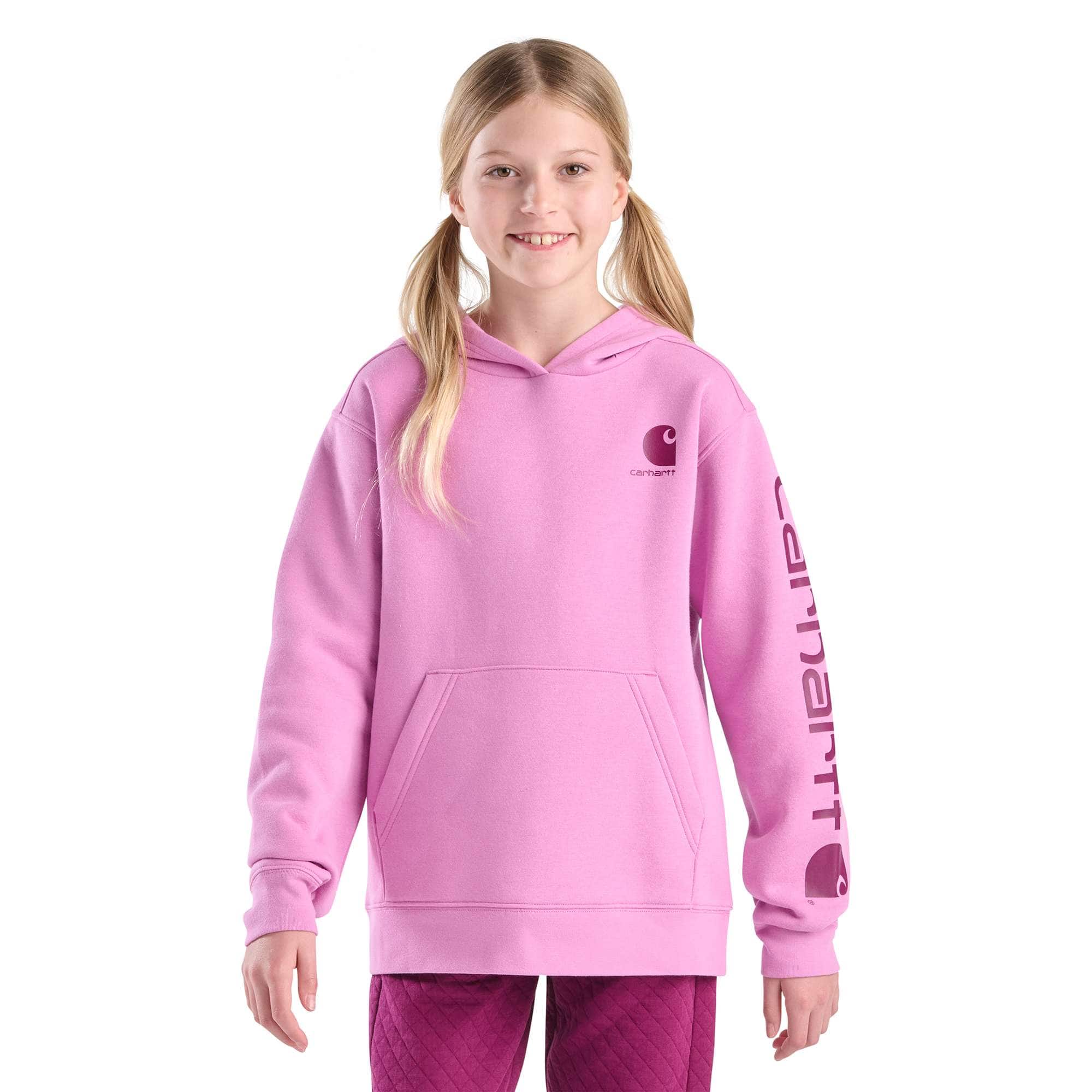 Additional thumbnail 1 of Girls' Long Sleeve Graphic Sweatshirt (Child/Youth)