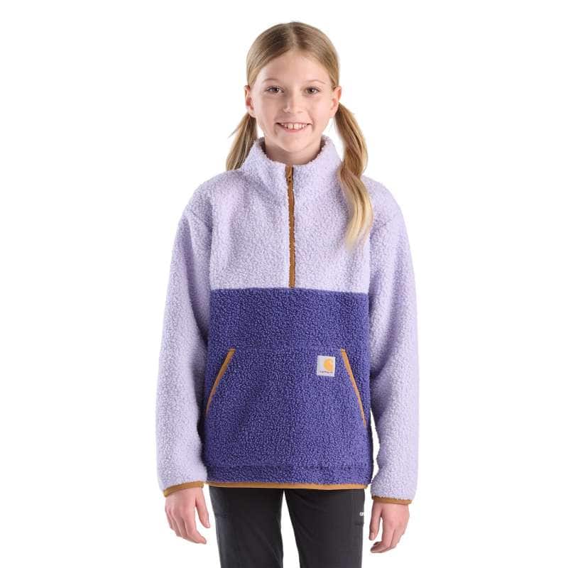 Girls' Long Sleeve Half-Zip Sweatshirt (Baby/Toddler)