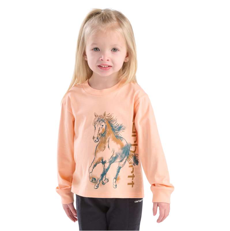 Carhartt  Rosewater Girls' Long Sleeve Wild Horse T-Shirt (Child/Youth)