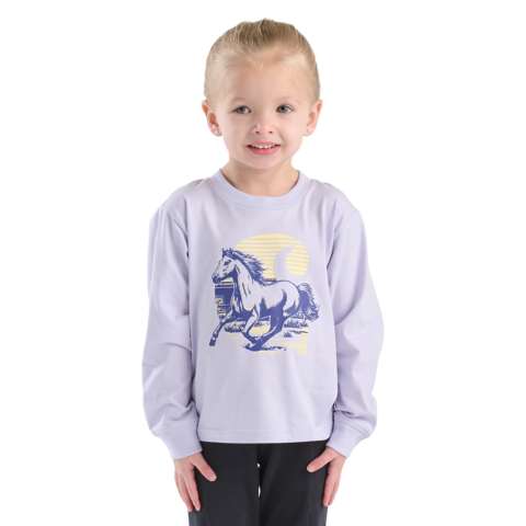 Детские футболки Carhartt Girls' Long Sleeve Run Wild T-Shirt (Toddler/Child/Youth)