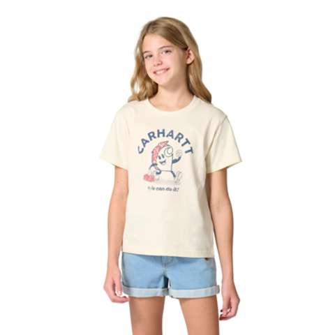 Детские футболки Carhartt Girls' Short Sleeve Rosie T-Shirt (Child/Toddler/Youth)