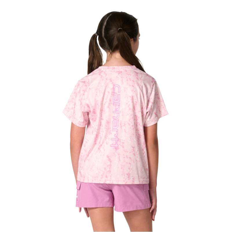Carhartt  Soft Rose Girls' Short Sleeve Force Sun Defender™ Tee (Child/Youth)