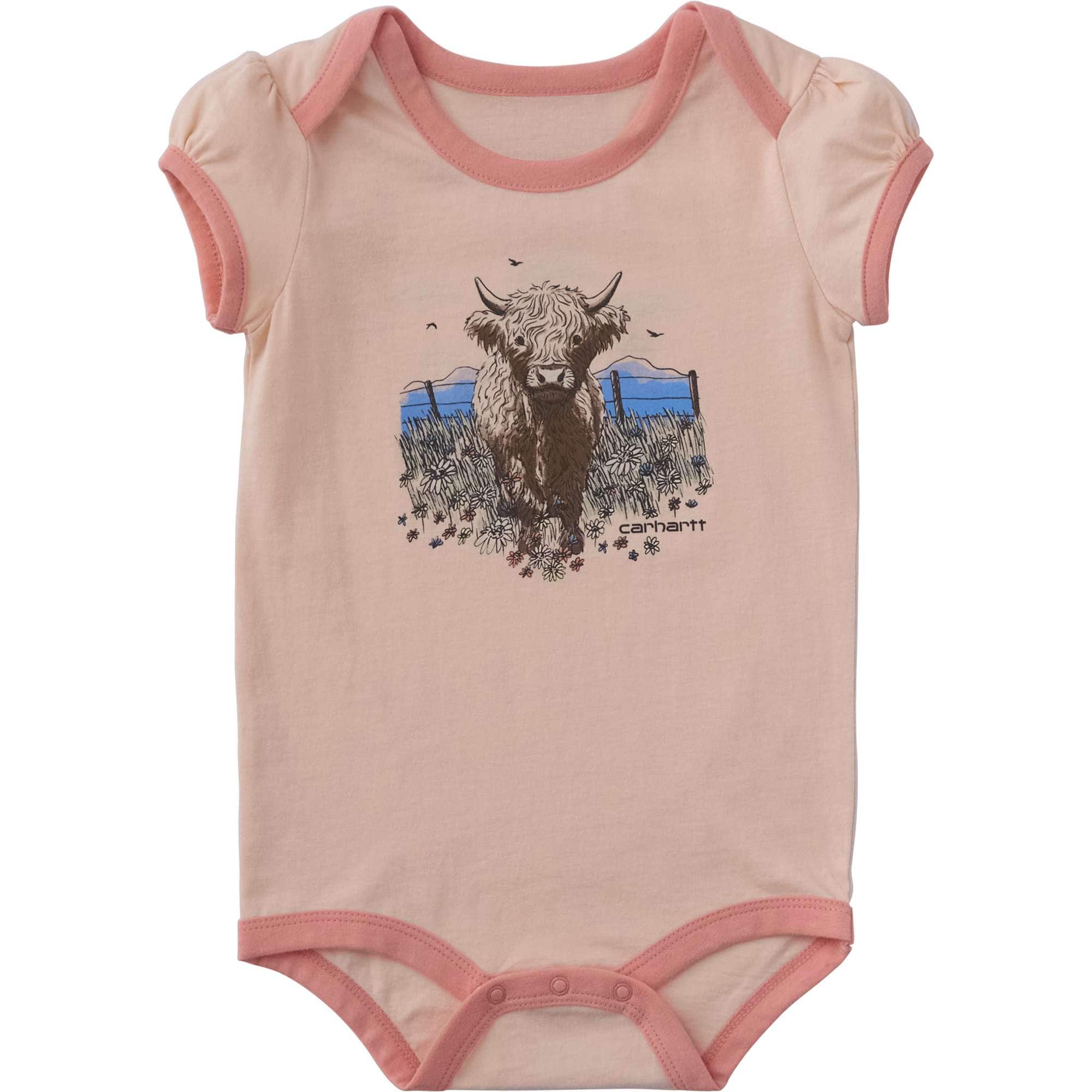 Carhartt Girls' Short Sleeve Highland Bodysuit (Baby)