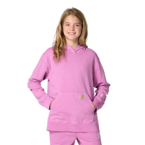 Детские худи Carhartt Girls' Long Sleeve Re-Engineered Garment Dye Sweatshirt (Child/Youth)