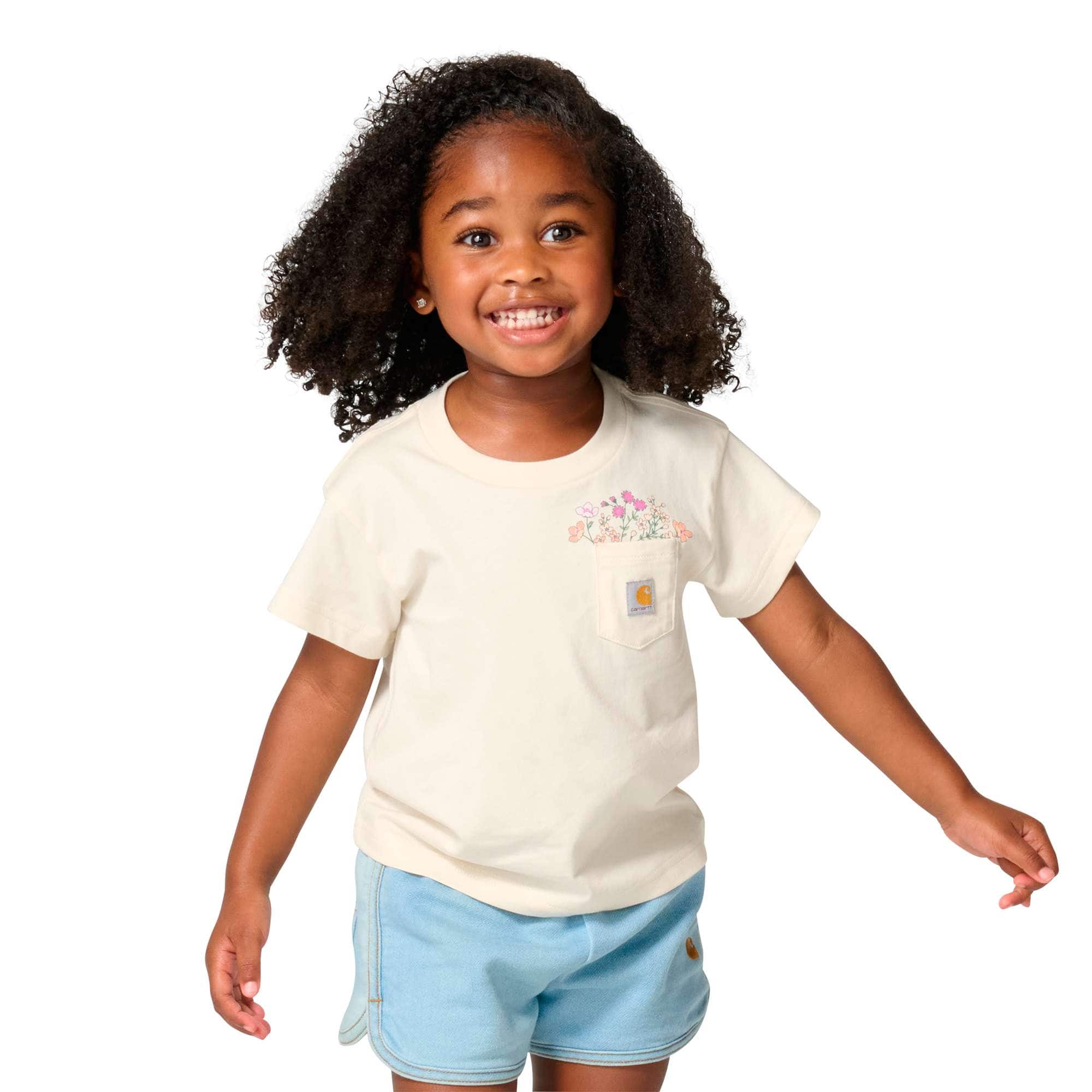 Carhartt Girls' Short Sleeve Garden Pocket T-Shirt (Child/Toddler/Youth)