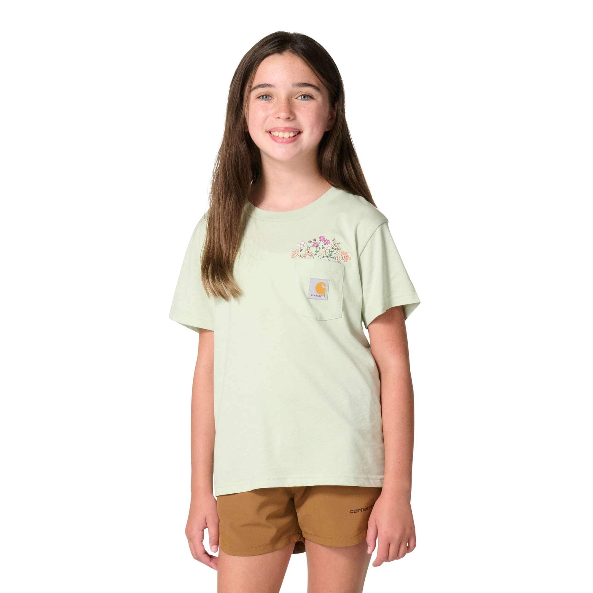 Carhartt Girls' Short Sleeve Garden Pocket T-Shirt (Child/Toddler/Youth)