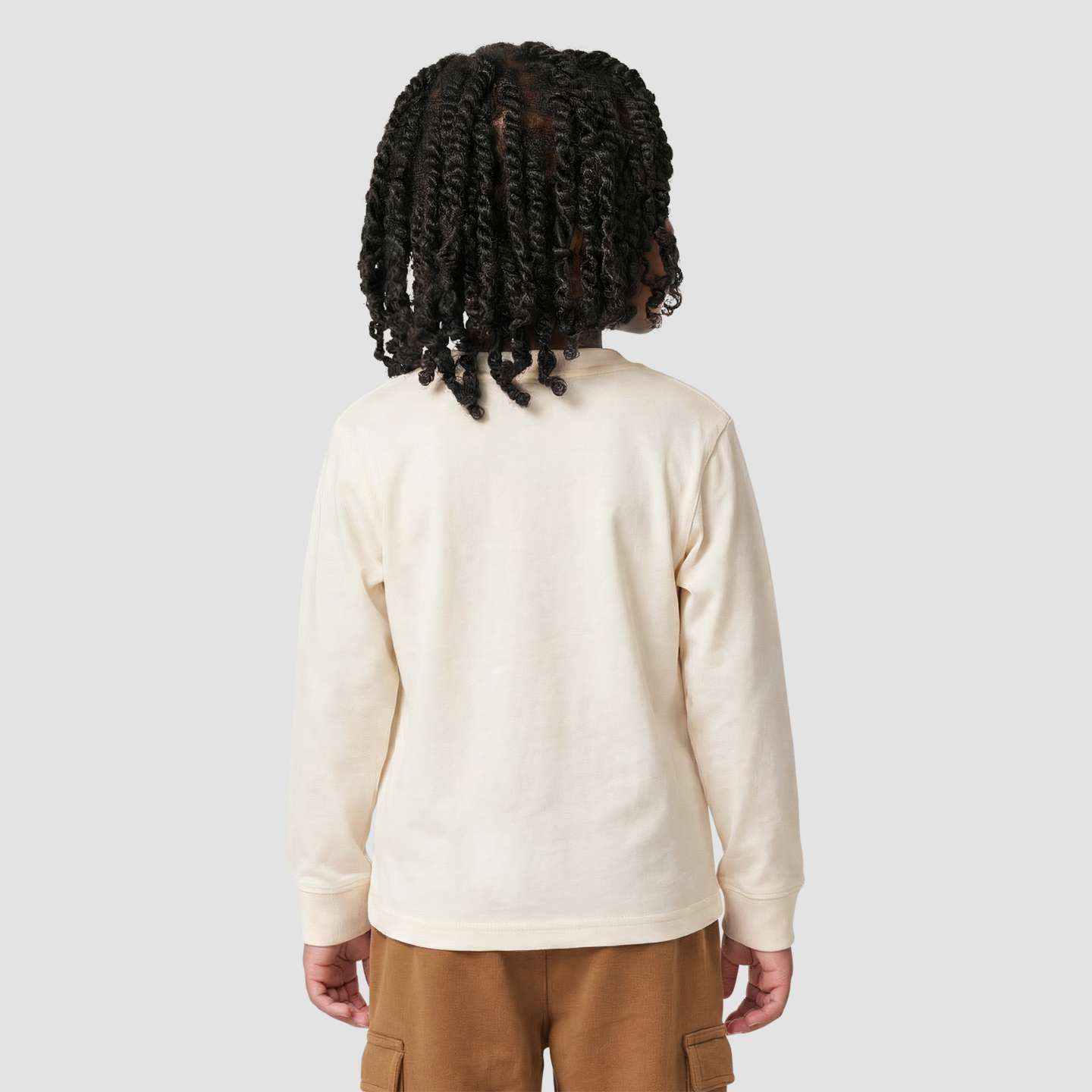 Футболка Carhartt Long Sleeve Wild Horses для девочек, цвет: Меловой — фото 4