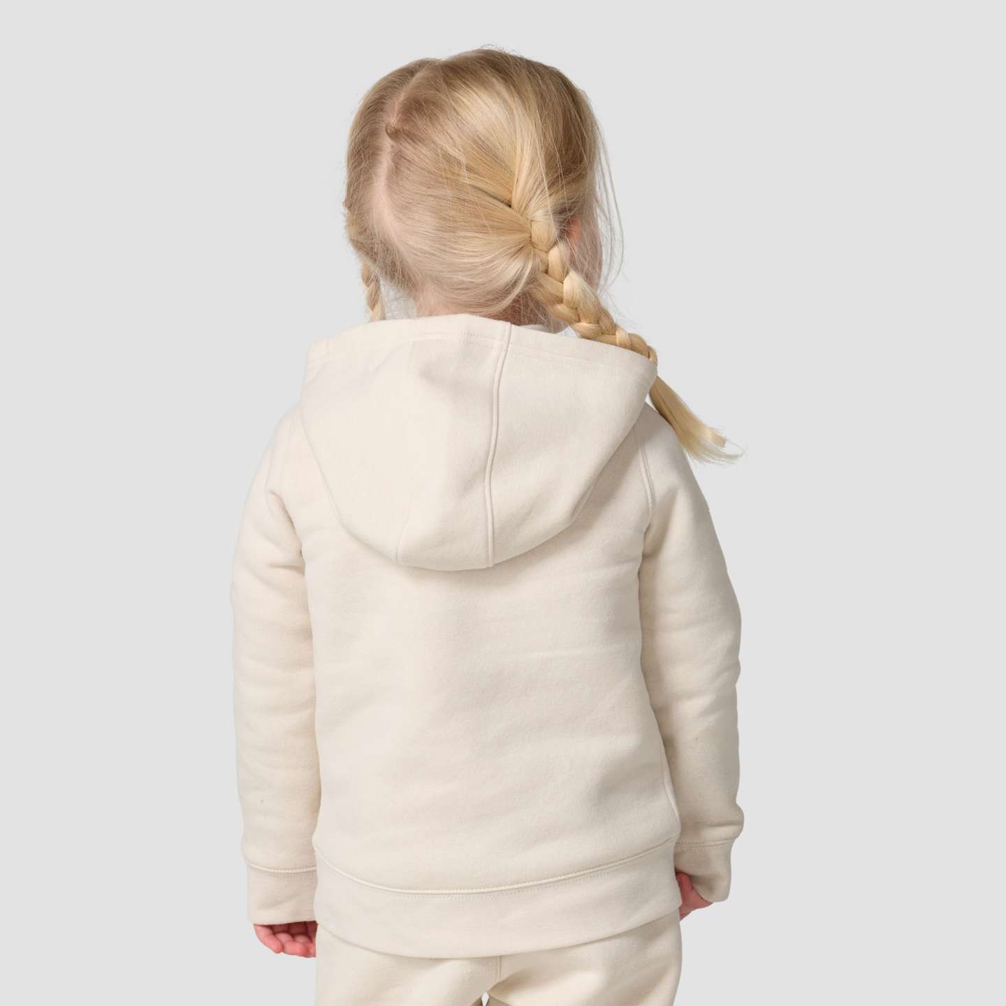 Свитшот Carhartt Long Sleeve Half-Zip Hooded Logo Sweatshirt для девочек-малышей, цвет: Меловой — фото 2