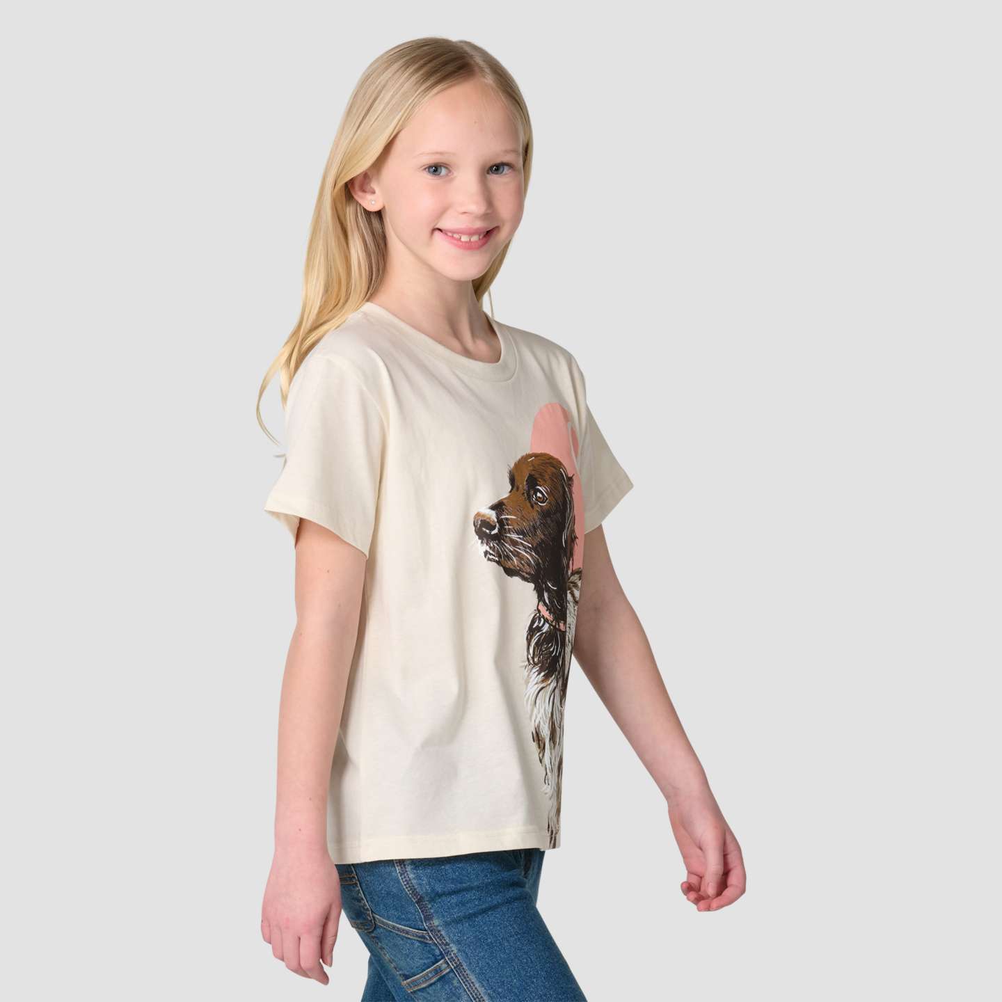 Футболка Carhartt Short Sleeve Dog для девочек, цвет: Меловой — фото 3