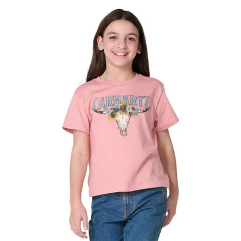 Детские футболки Carhartt Girls' Short Sleeve Steer T-Shirt (Child/Youth)