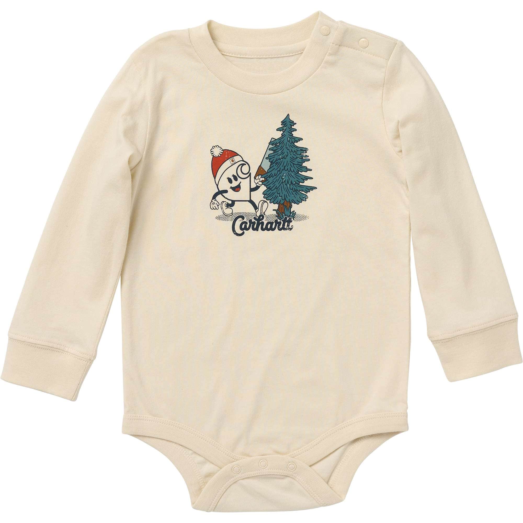 Carhartt Girls' Long Sleeve Nettie Winter Bodysuit (Baby)