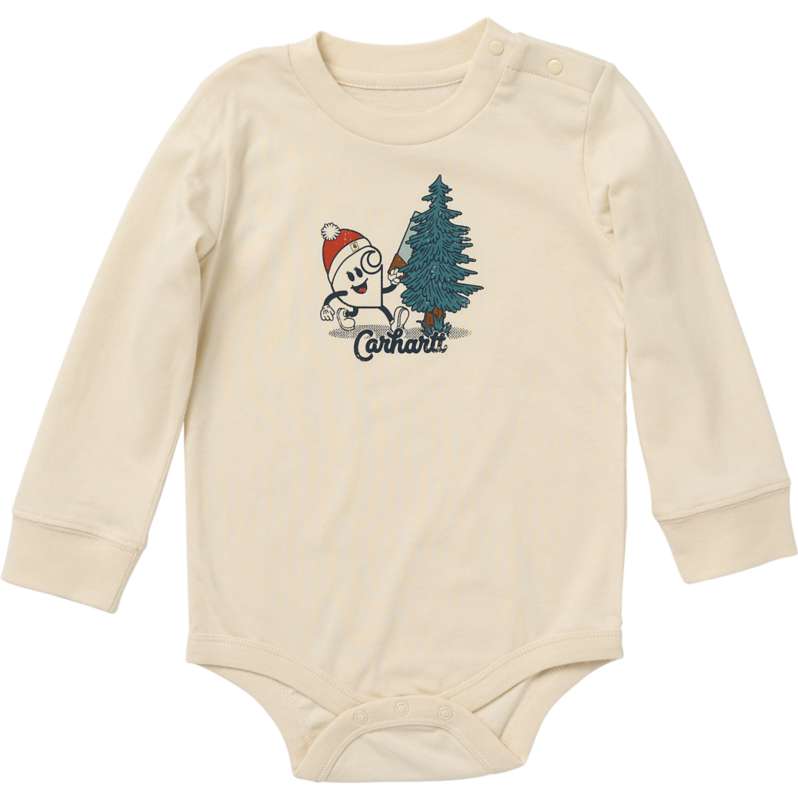 Carhartt  Chalk Girls' Long Sleeve Nettie Winter Bodysuit (Baby)
