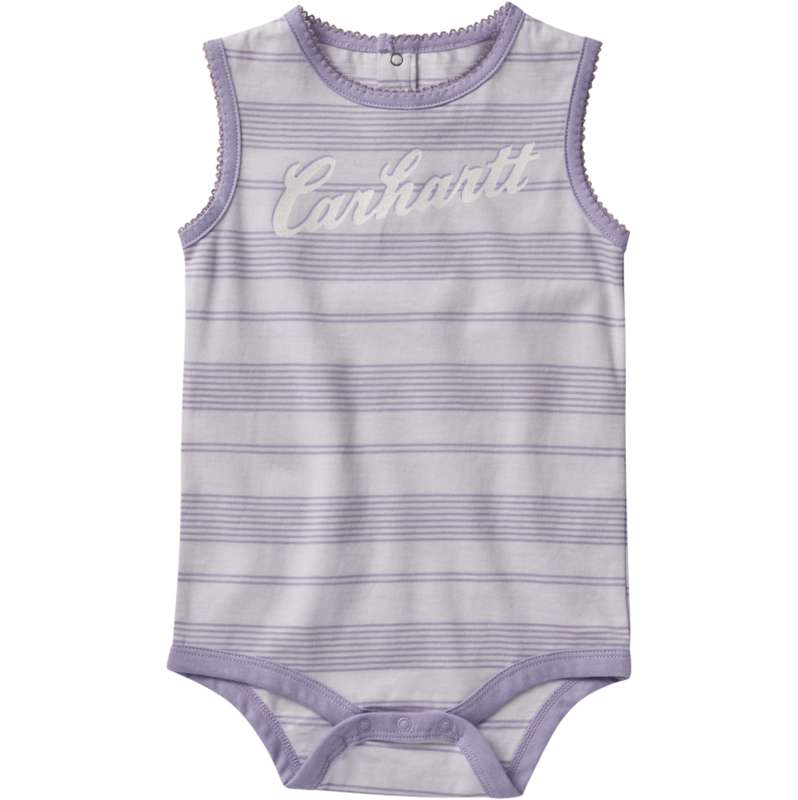 Carhartt  Light Orchid Girls' Stripe Tank Bodysuit