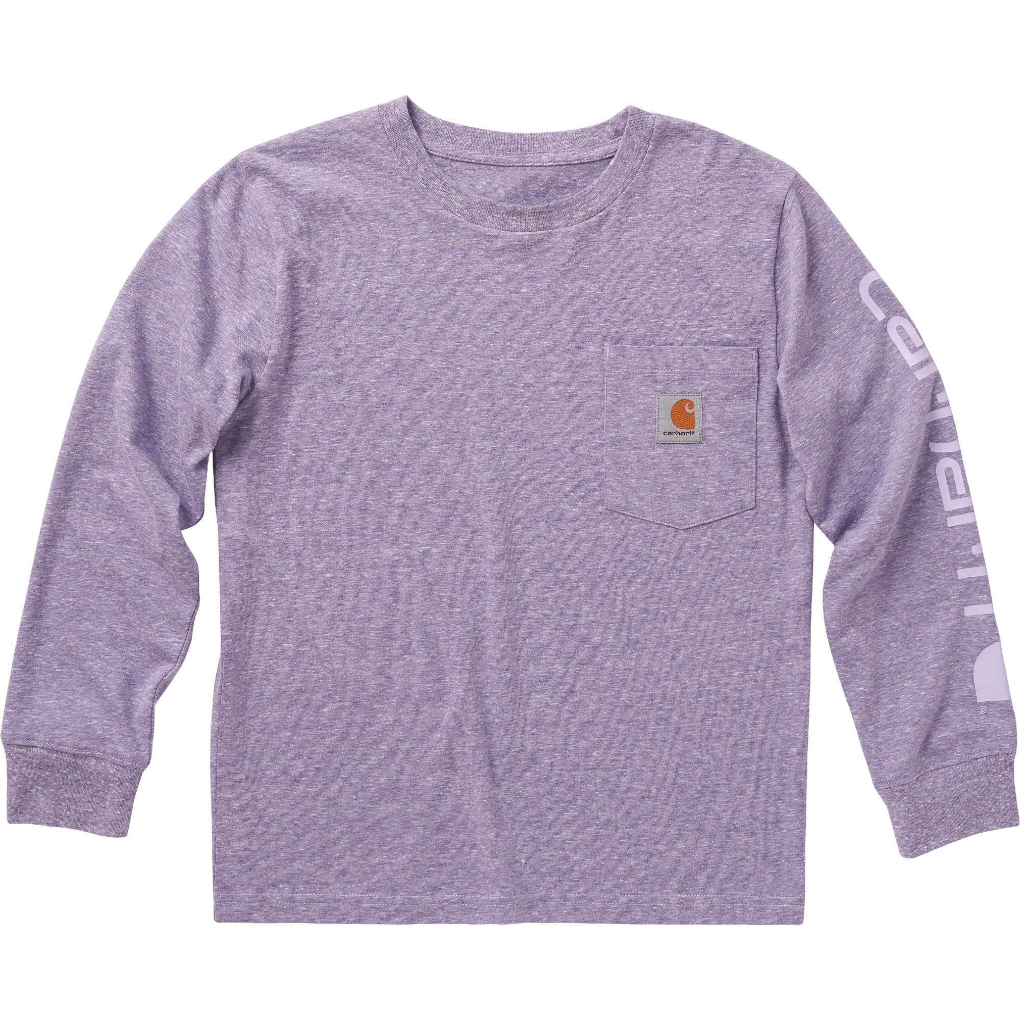 Carhartt Girls Long-Sleeve Graphic Shirt (Child/Youth) Brown-CLEARANCE main image 0