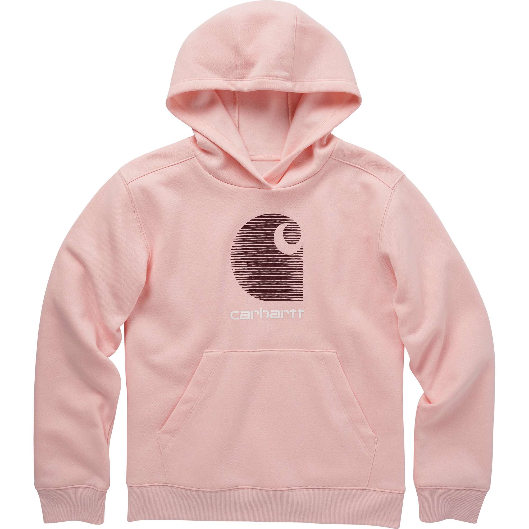 Carhartt Child girl,toddler girl Misty Rose Girls' Long Sleeve Pullover Hoodie