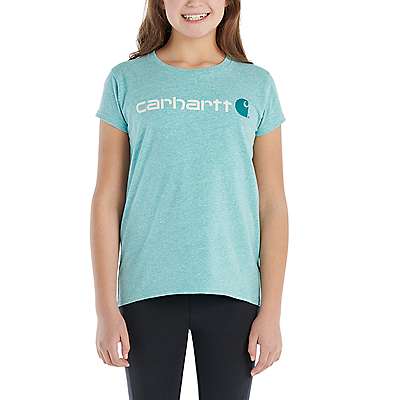 Carhartt Child girl,youth girl,toddler girl Dragonfly Girls' Short Sleeve Core Logo T Shirt