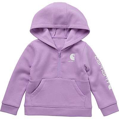 Carhartt Infant girl,toddler girl Lupine Girls' Long Sleeve Half Zip Sweatshirt
