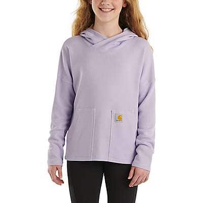 Carhartt Child girl,youth girl Lavender Girls' Long-Sleeve Thermal Hooded T-Shirt (Child/Youth)