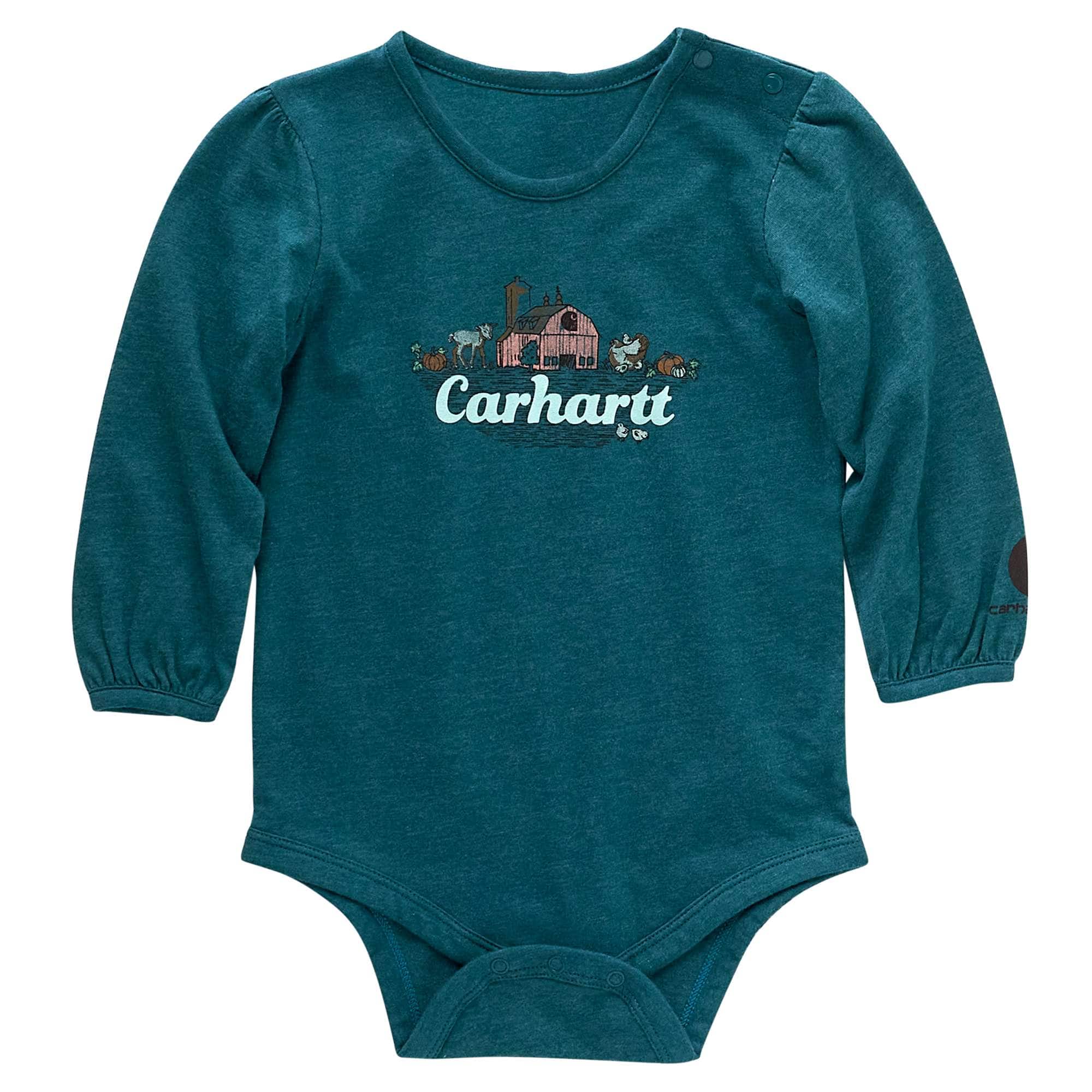 Carhartt Long-Sleeve Coveralls 2-Pair Set for Baby Girls