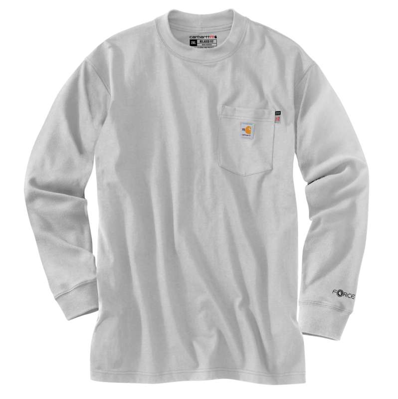 Carhartt  Light Gray FR Force Dearborn Loose LS T-Shirt