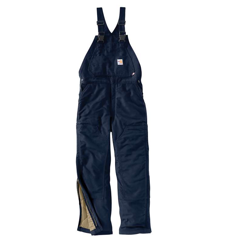 Carhartt  Dark Navy FR Duck Insulated Bib Overall