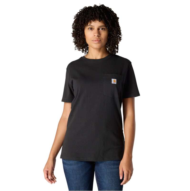 Carhartt  Black Women's Iconic K87 Pocket T-Shirt