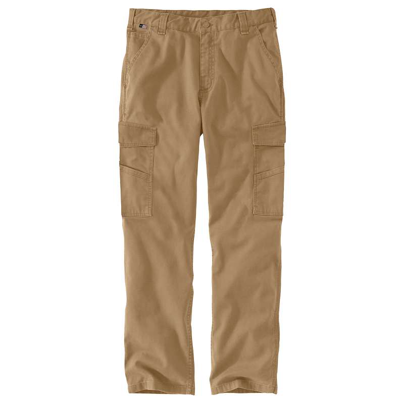 Carhartt  Dark Khaki Flame Resistant Rugged Flex® Relaxed Fit Canvas Cargo Pant