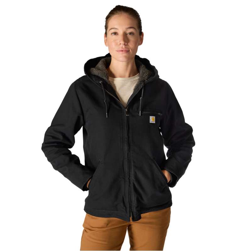 Carhartt  Black Women's Iconic Washed Duck Sierra Jacket