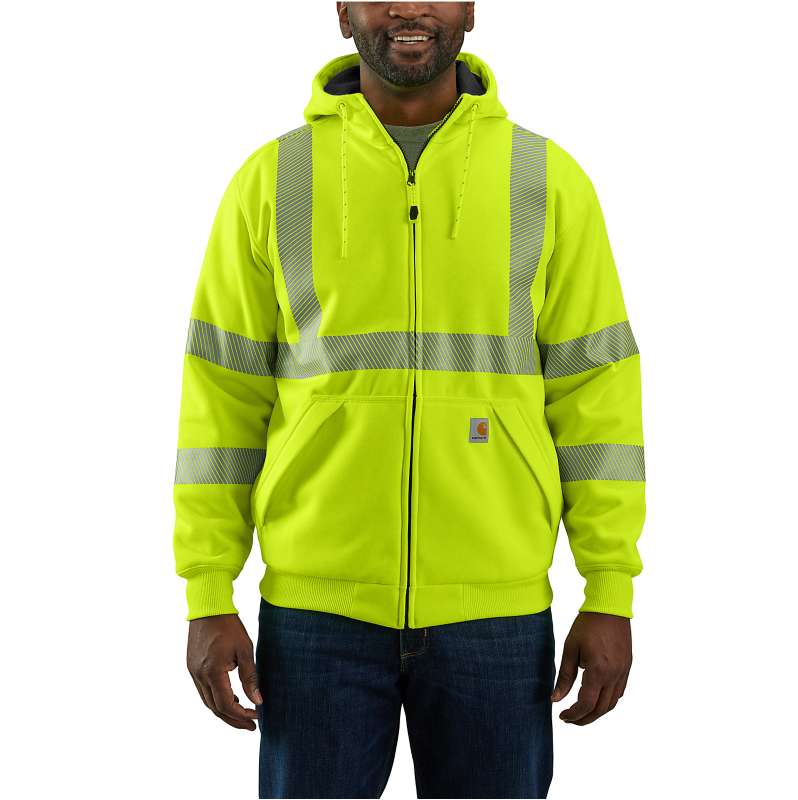 Carhartt  Brite Lime HV Thermal-Lined Full Zip Class 3 Sweatshirt