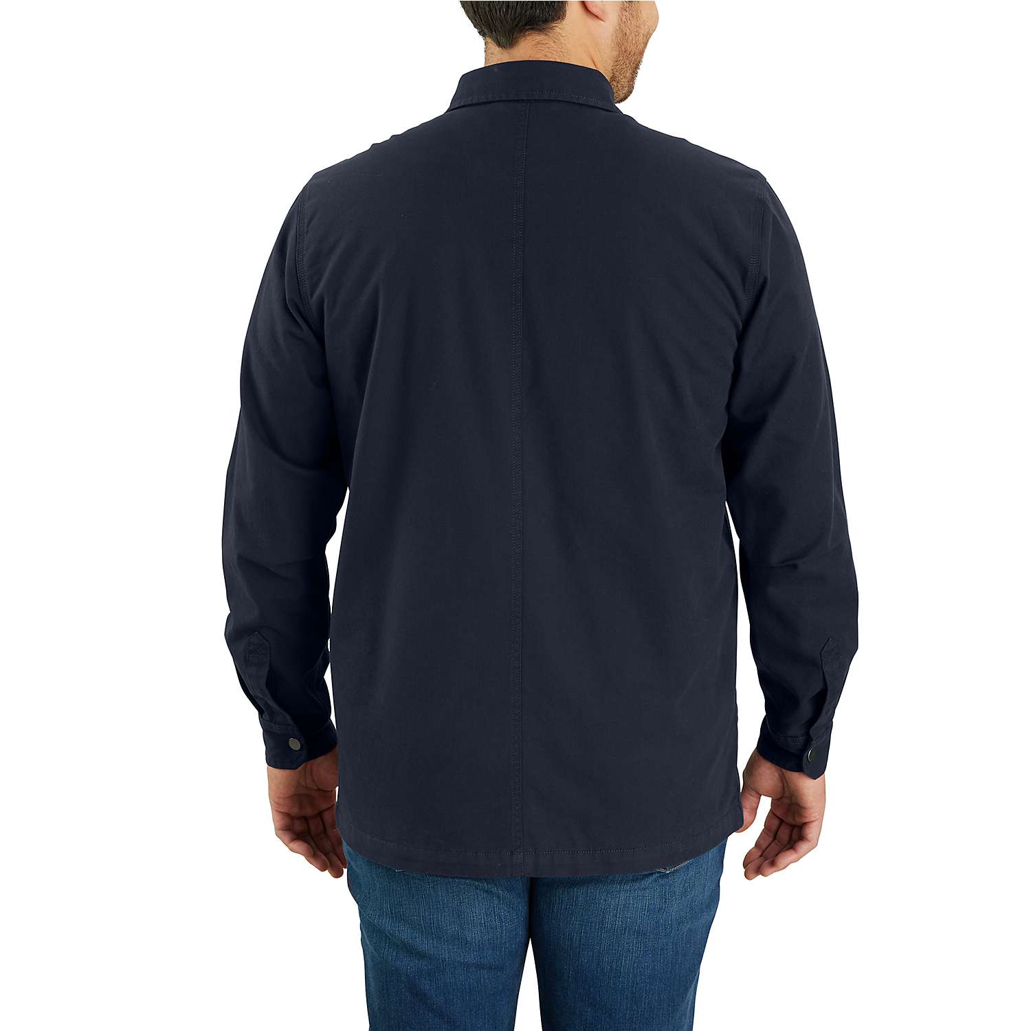 Additional thumbnail 2 of Rugged Flex® Relaxed Fit Canvas Fleece-Lined Snap-Front Shirt Jac