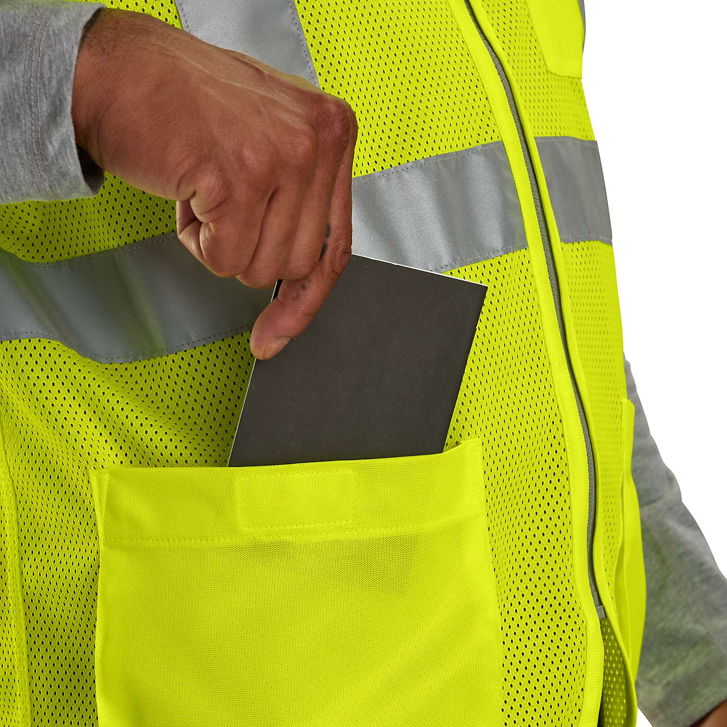 Additional thumbnail 3 of High-Visibility Mesh Multi-Pocket Class 2 Vest