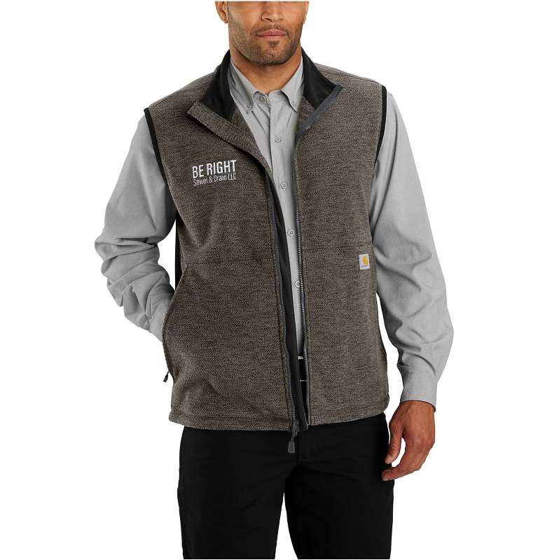 Carhartt  Carbon Heather Full-Zip Relaxed Fit Fleece Vest