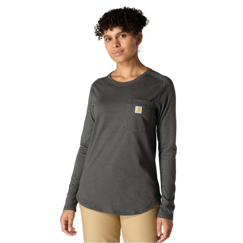 Carhartt  Carbon Heather Women's Force Relaxed LS T-Shirt