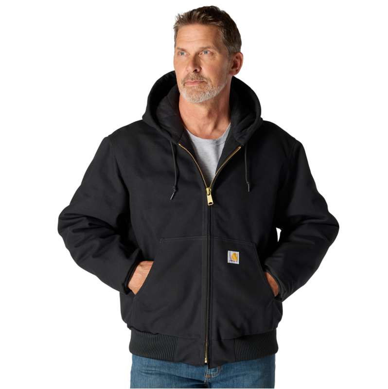 Carhartt  Black Iconic J140 Firm Duck Active Jac