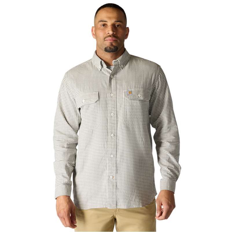 Carhartt  Steel/Malt Bozeman Relaxed LS Plaid Shirt