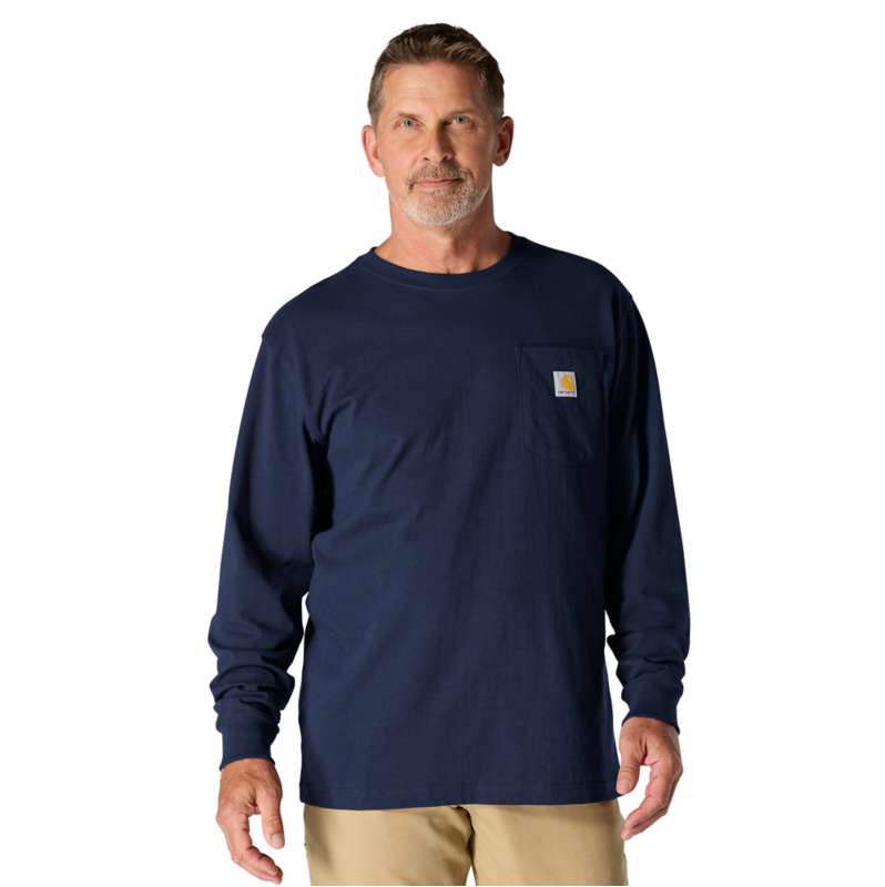 Carhartt  Navy Dearborn Loose LS T-Shirt